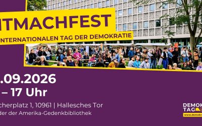 Mitmachfest zum Internationalen Tag der Demokratie